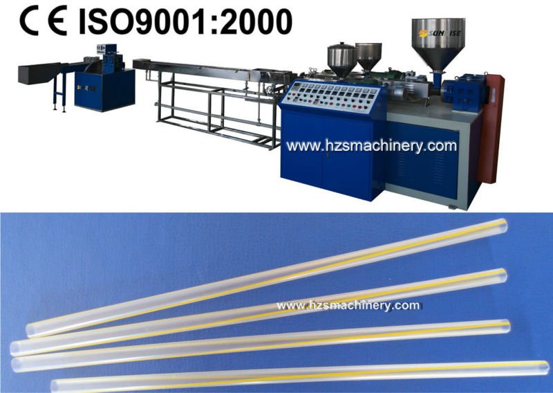 45/60 Degree Sharp End Drinking Straw Machine