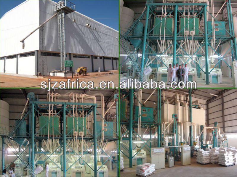 4T/H wheat flour milling machine with Satake experience and Chinese process technology