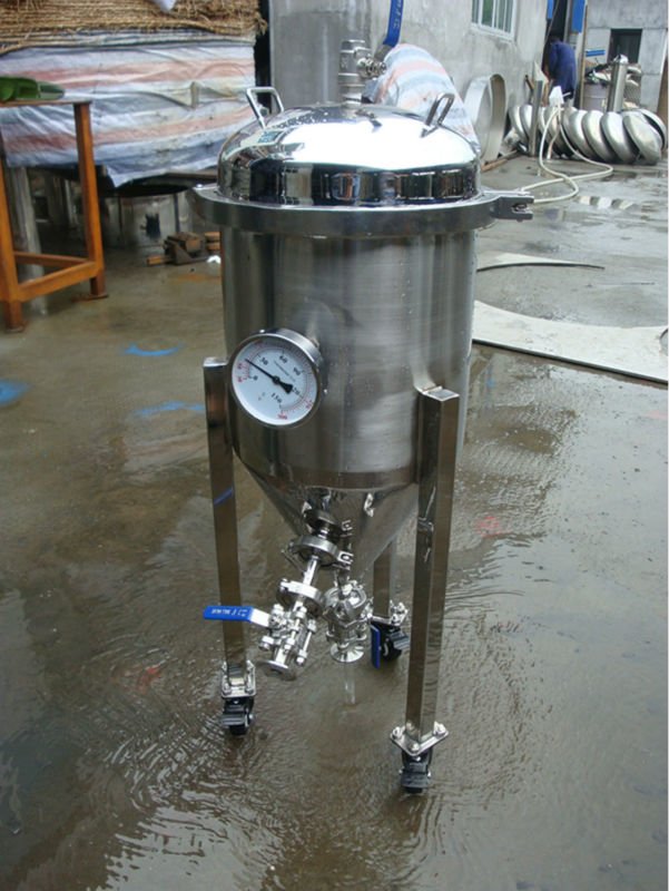 50 litre homebrew stainless conical beer fermenter
