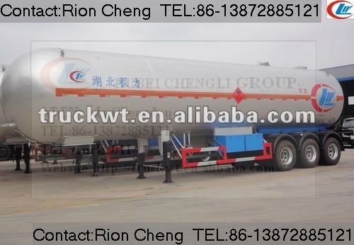 56.14m3 3axles liquid propane gas tanker trailer