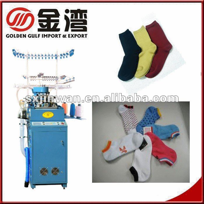 5F Fully computerized sock knitting machine, with single cylinder