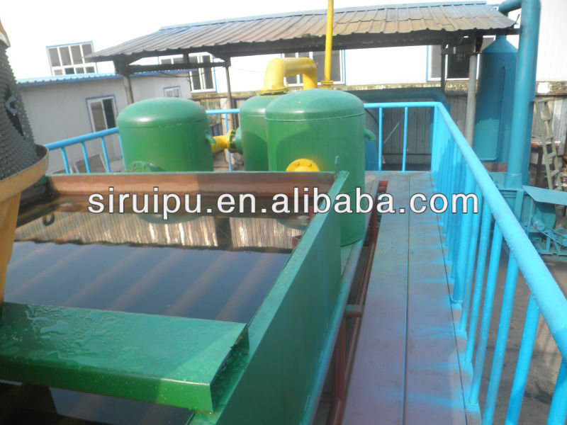 5th generation waste tyre recycling plant/ tyre refining machine/ used rubber pyrolysis machine