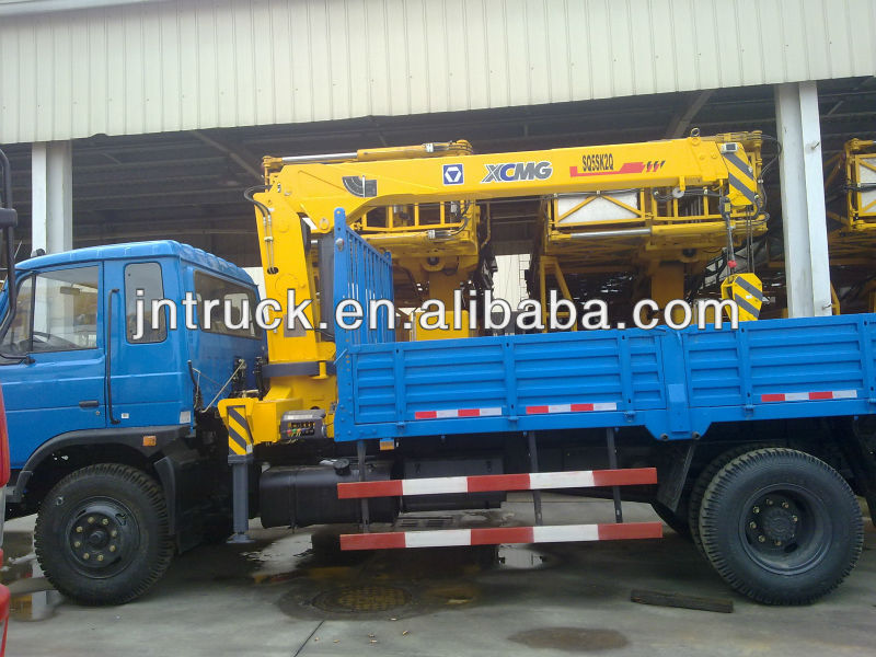 5ton knuckle arm straight crane truck folding boom crane