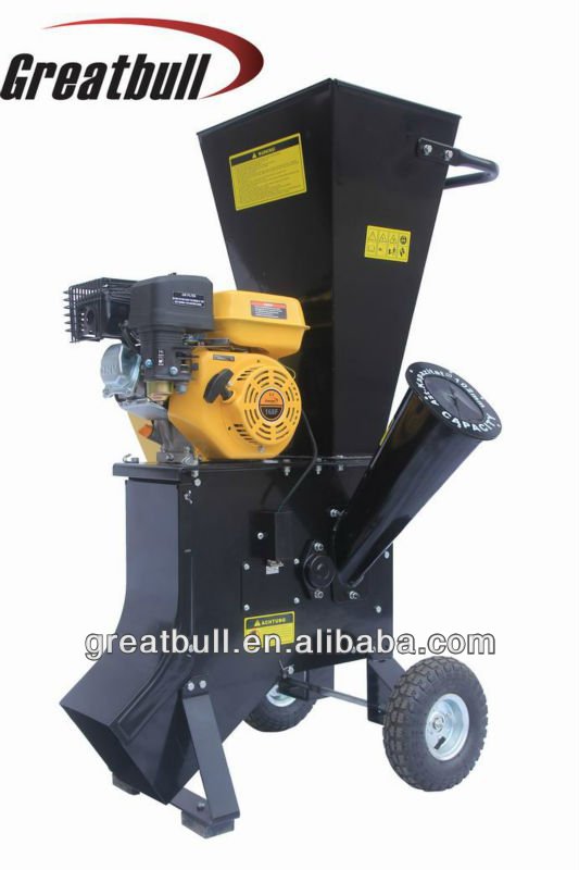 6.5hp gasoline HSS chipping knives wood machine crusher chipper