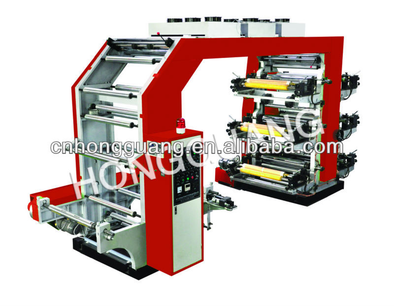 6 Color High Speed Plastic Film Flexo Printing Machine