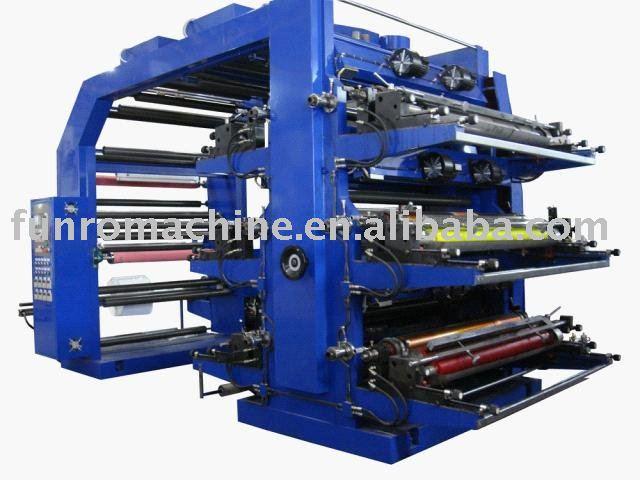 6 colors high speed flexo printing machine
