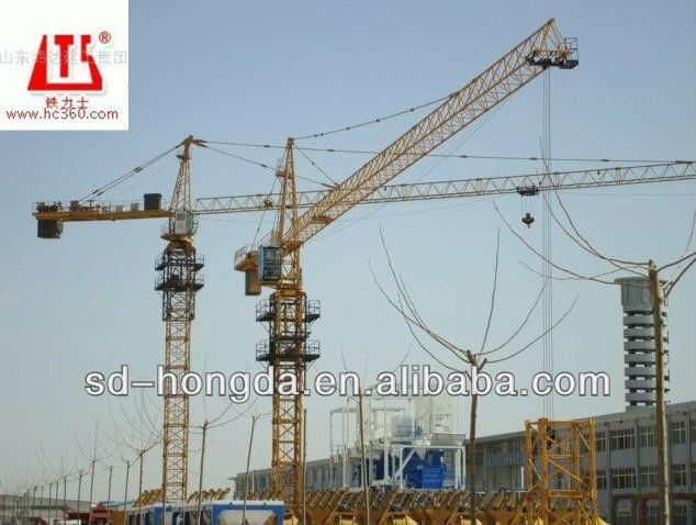 63t.m Hydraulic Tower Crane for sale in china CCC CE approved