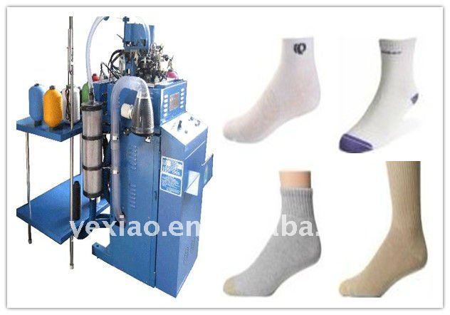 6F Automatic computerized jacquard circular socks knitting machine