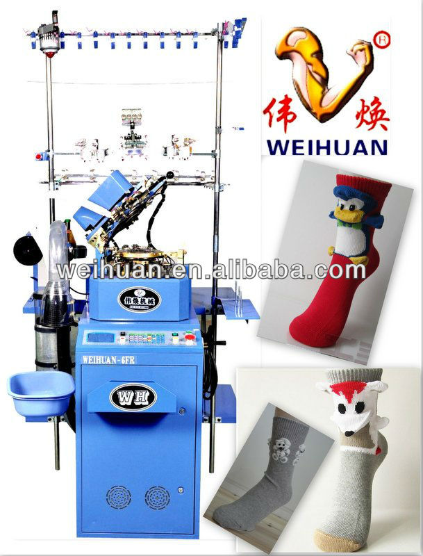 6F full-automatic 3D sock knitting machine(WH-6F-A)(3.5 inch)