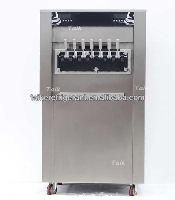 7 handle/7 flavours soft ice cream machine