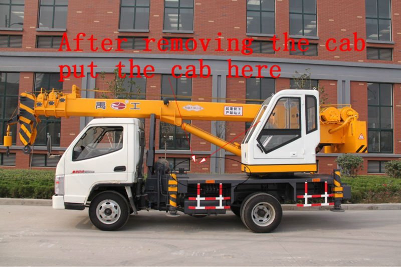 7 ton mini wheel mobile crane small jib crane