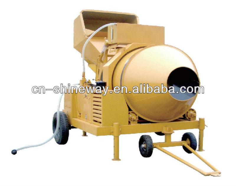 750L concrete mixer with diesel engine,Hydraulic tipping system