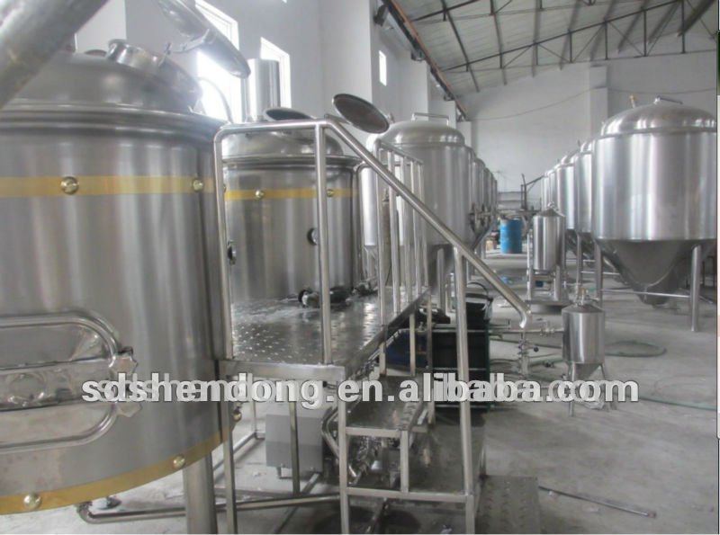 7BBL microbrewery equipment, 10Hl brewhouse, 1200l Mashkettle set up