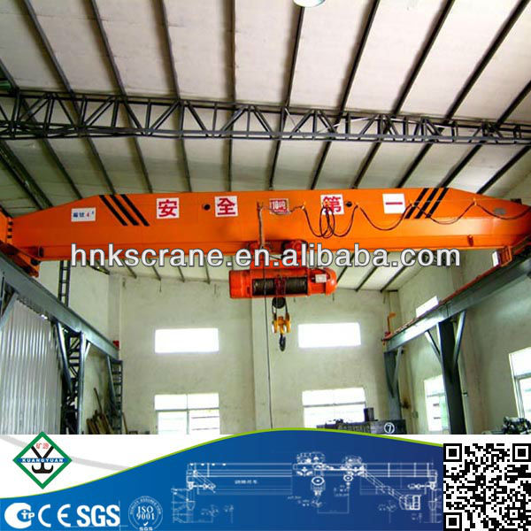 7ton single girder overhead crane electric hoist lifting