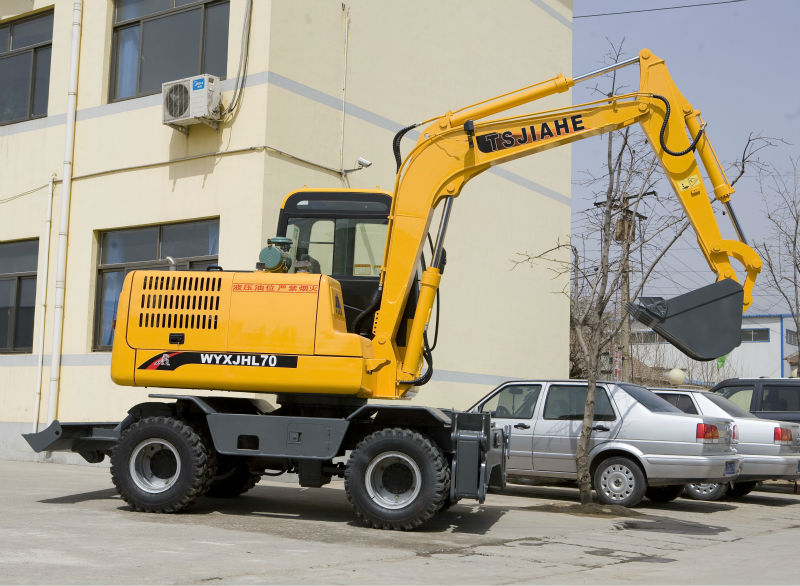 7Ton Wheel excavator bucket capacity 0.35M3