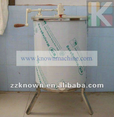 8 frames manual honey extractor with reverse and speed control