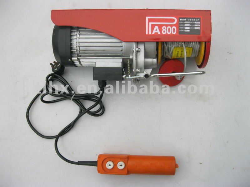 800kg mini electric hoist winch, mini electric cable hoist