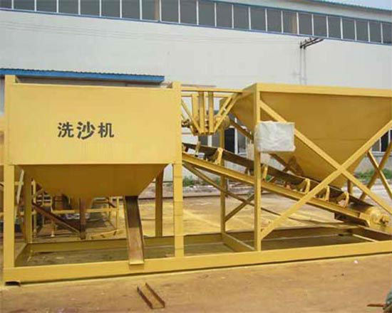 80t/h sand washer in mixing plant
