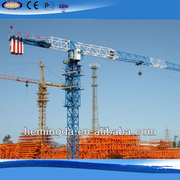 8t Flattop Tower Crane Hot Sale Good Quality QTZ105(HS5516PA) 8t Flattop Tower Crane Hot Sale Good Quality