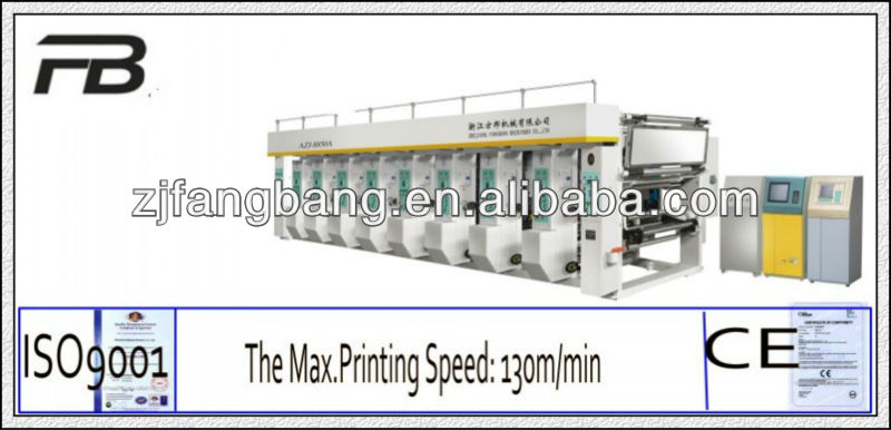 A modle rotogravure printing machine