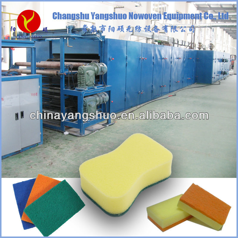 abrasive cleaning scouring pad machine