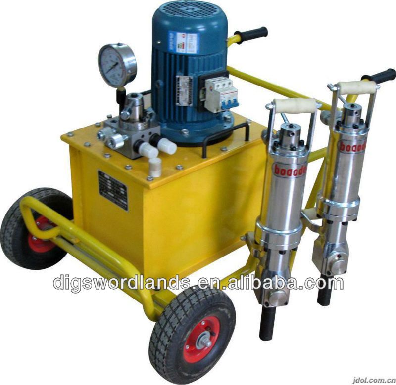 AC motor Hydraulic Rock Breaking Machine with hammers for damaged pavement breaking rock drilling concrete breaking