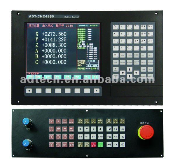 ADT-CNC4860 Six Axis CNC Milling machine control center