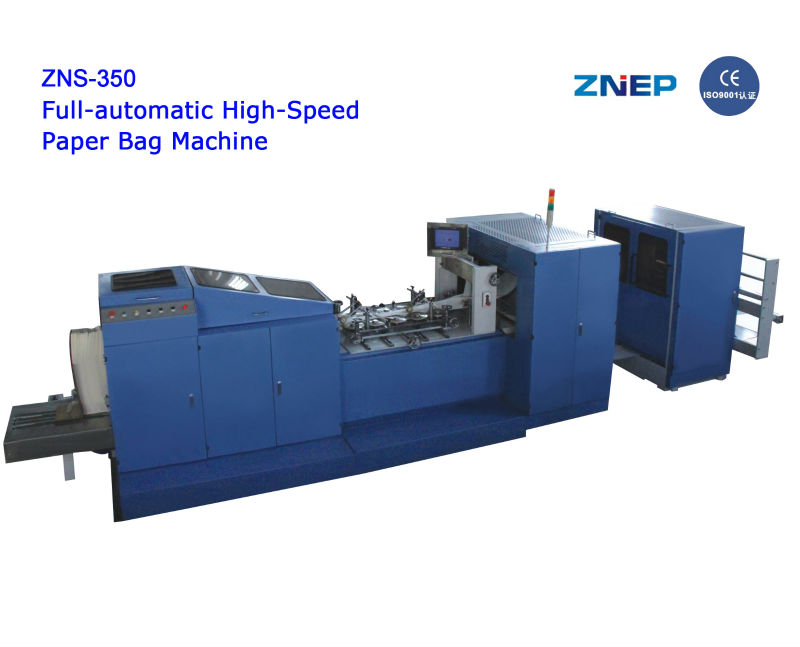 Advanced Full Automatic Flat Bottom Paper Bag Machine ZNS-350