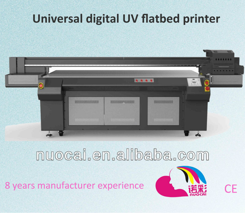 Advanced!!! multifunctional digital UV flatbed printer price, uv printing machine with CMYK+White ink