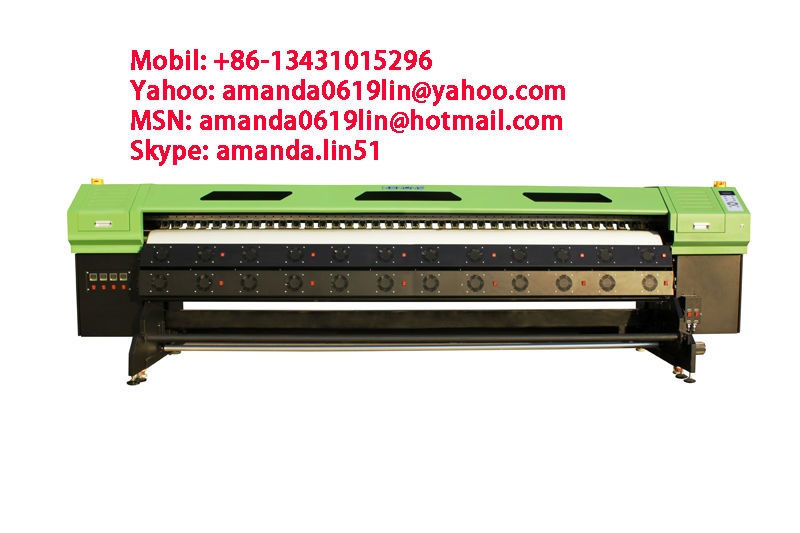 Advertising outdoor printer 3.2m eco solvent printer DX7 /DX5 print head