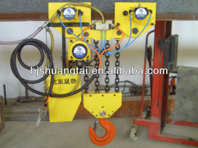 air chain hoists with air trolly 25 ton ,four chain manufacturer