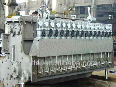 Air cushion type paper machine Head box, suction box