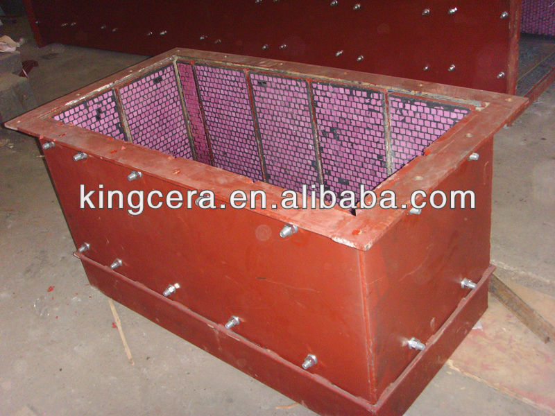 Alumina ceramic lining material hopper