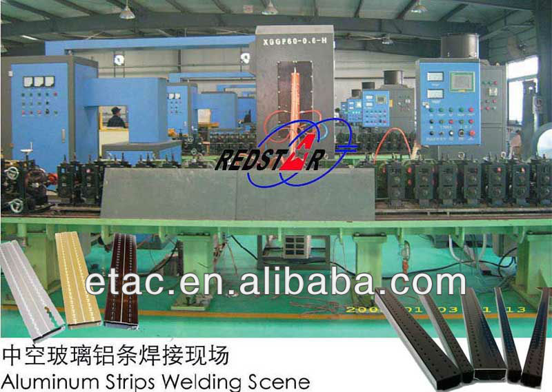 Aluminum spacer bar production line, Double-pane windows aluminum spacer bar making machine