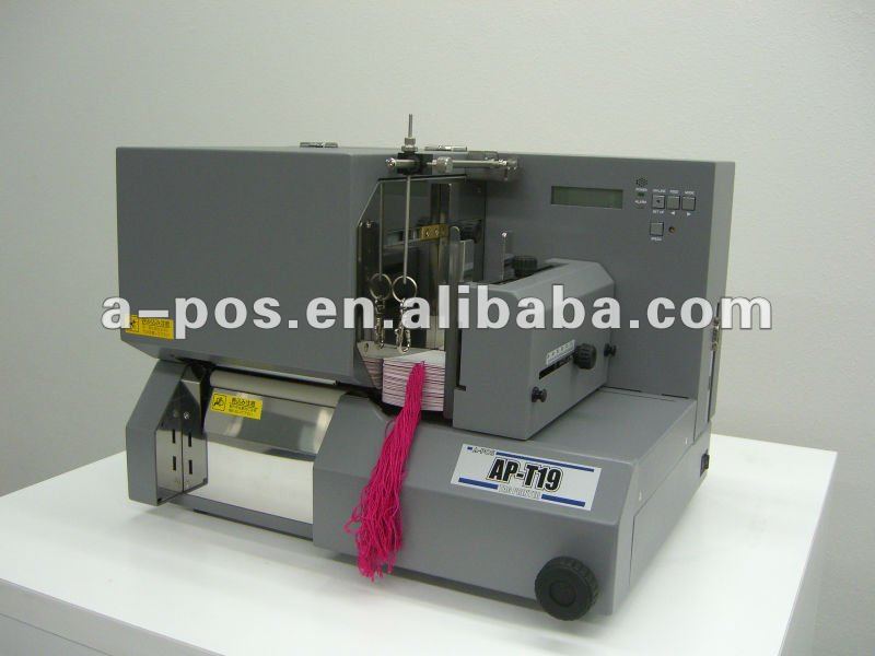 AP-T19 Single tag with thread thermal transfer printer