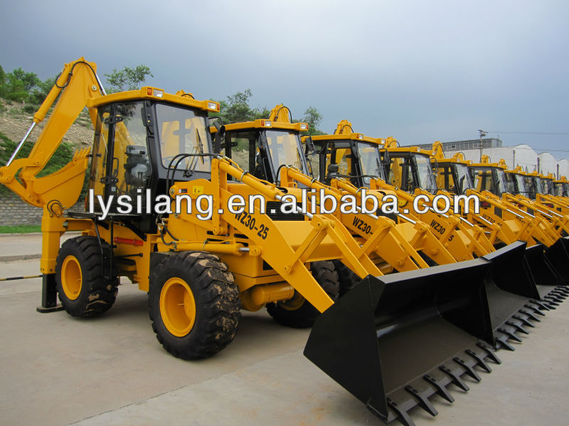 articulated mini backhoe loader