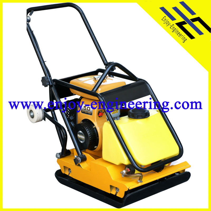 asphalt gasoline / diesel single direction vibratory plate compactor with water tank