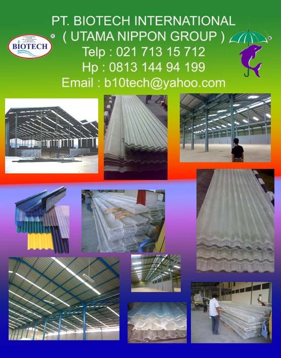 Atap Penerangan / Rooflight / Atap Fibreglass Anti UV