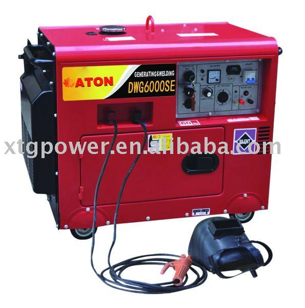 ATON 4.2/4.5KW Electric start Air-Cooled 4-Stroke Diesel Welding Generator