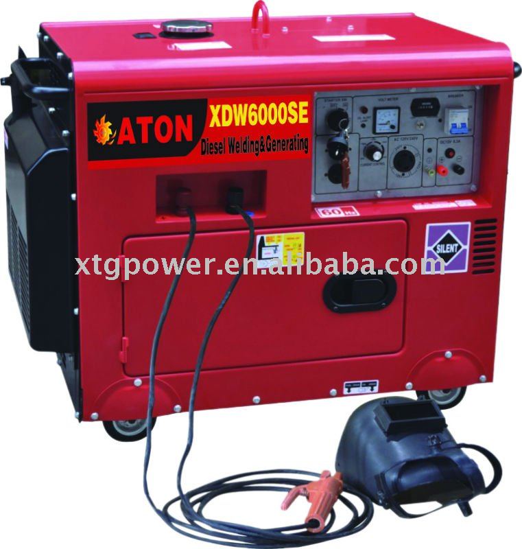 ATON 4.5/5.0KW 50-190A Electric start Air-Cooled 4-Stroke Diesel Welding Generator