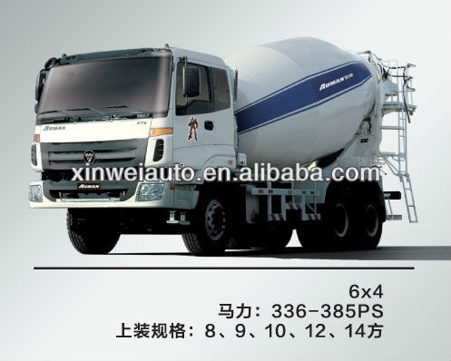 Auman concrete mixer truck 6x4