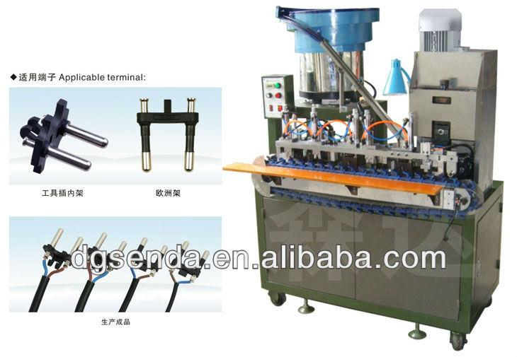 Auto Round Wire Stripping/Terminal crimping Machinery