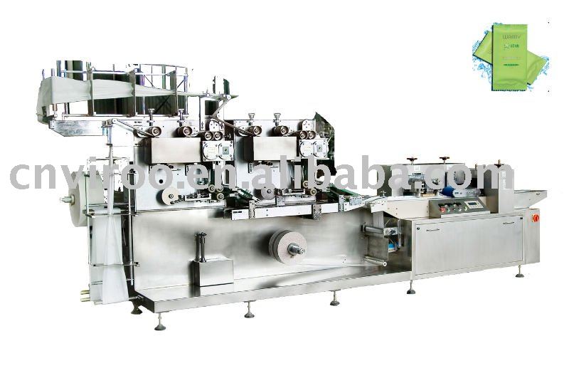 auto three side sealing wet tissue machine