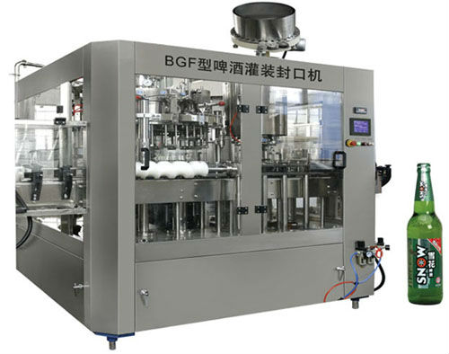 Automatc beer bottling machine for glass bottles