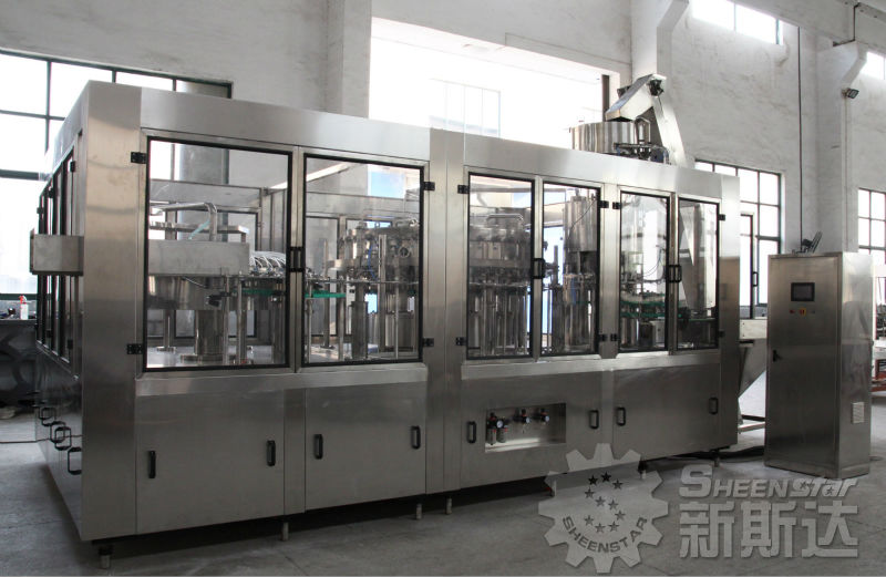 Automatic aerated drink filling machine