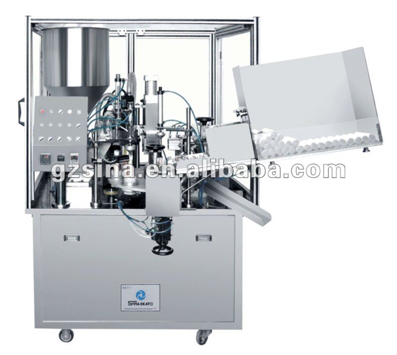 Automatic aluminum/PP/PE soft tube Filling and sealing machine