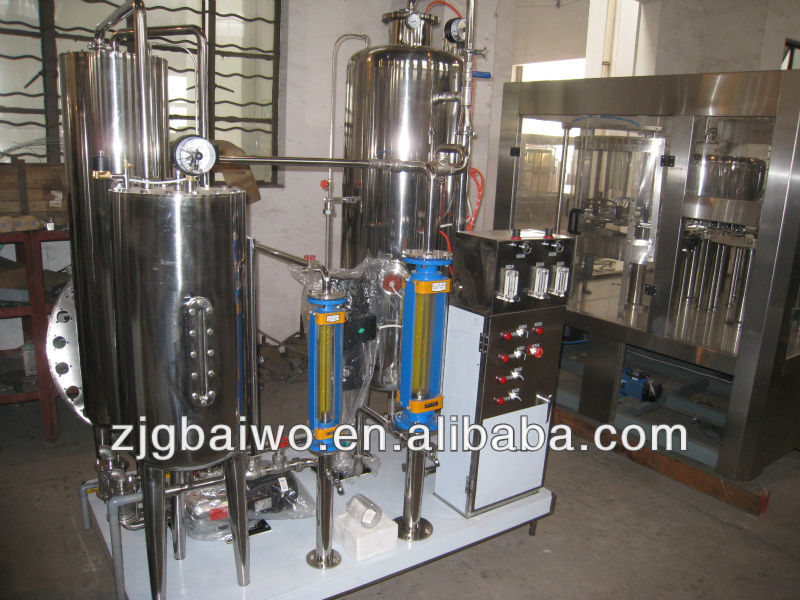 Automatic carboned drink mixer
