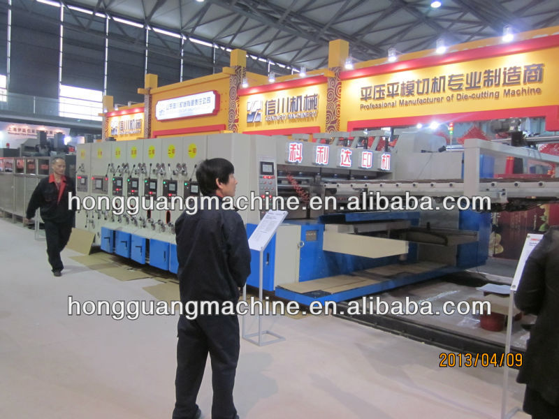 automatic carton box flexo printing machine