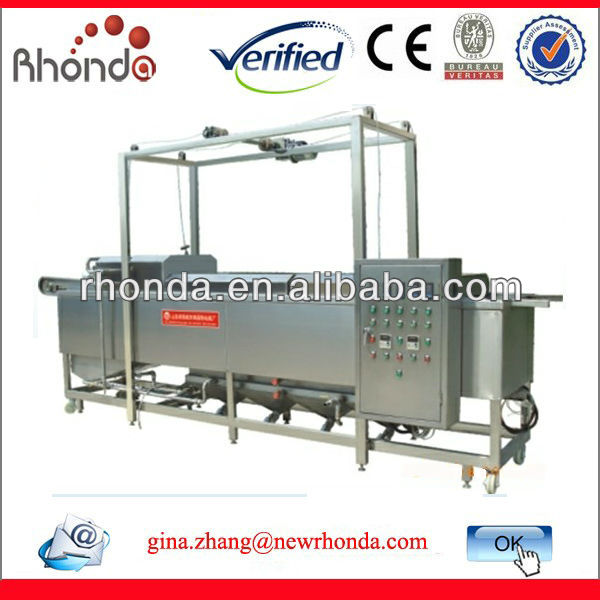 Automatic Continuous Fryer with Double Conveyor