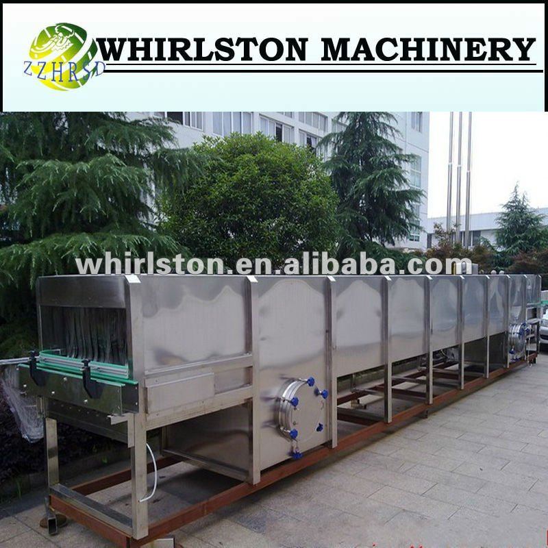 automatic continuous spraying glass bottle milk sterilizer